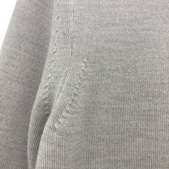 Express Men's Merino Wool Sweater Size S NWT V-Neck Oatmeal Extra Fine Wool - Picture 8 of 16